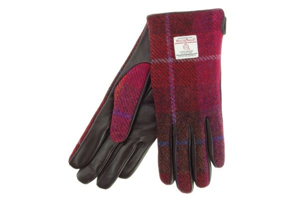 Harris Tweed & Leather Gloves